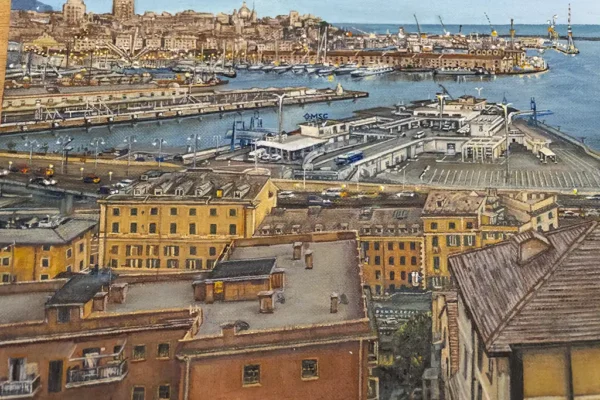 Genova by the Sea Oil Painting