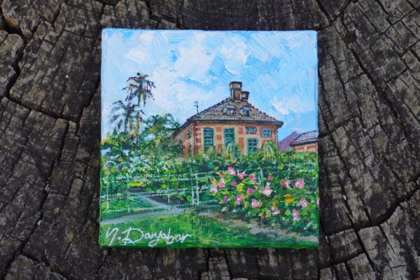 Echoes of a Mediterranean Garden, Plein Air, Oil Painting, Nervi, Genova, Italy