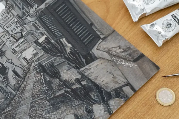 The Fishing Village Oil Painting