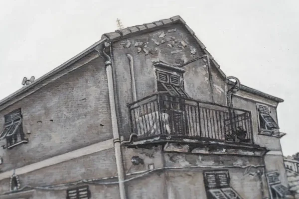 The Fishing Village Oil Painting