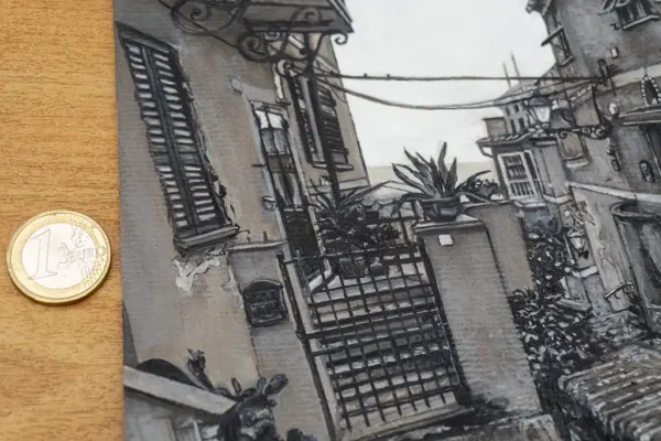 The Fishing Village Oil Painting