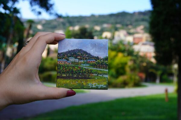 The Afternoon That Stayed, Oil Painting, Plein Air, Nervi, Genova, Italy